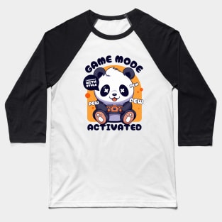 Gamer Panda Pew Pew Cute Kawaii Panda Video Games Baseball T-Shirt